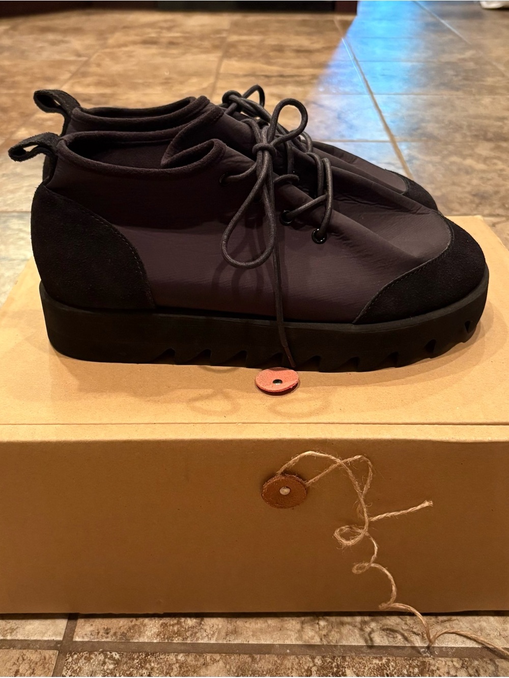 Hender Scheme Suba Nylon Suede Sneakers